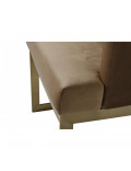 Стул на металлическом каркасе светло-коричневый 76AR-612GOLD-LBR в интернет-магазине зеркальной мастерской ЗЕРКАЛА-М фото 3 