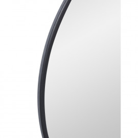 Зеркало неправильной формы в чёрной тонкой раме Sten S Black (Стэн) Smal 66*83см 