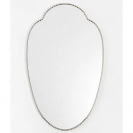 Зеркало фигурное в тонкой серебряной раме Milis Silver (Милис) Smal 55*89 см 