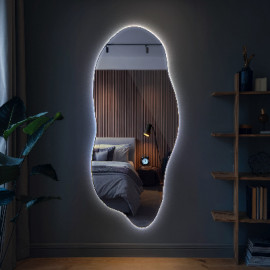 Фигурное бесформенное зеркало с внутренней парящей LED-подсветкой ASM018 